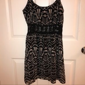 Geo print sun dress